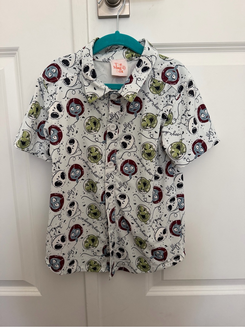 Nightmare before Christmas kids button up top